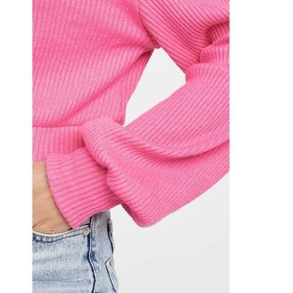 Line and Dot pink knit sweater. Turtleneck size large.‎ - Picture 8 of 8
